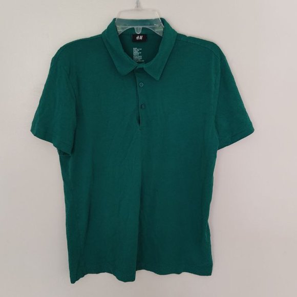 H&M green polo for men [#5] - Picture 1 of 7